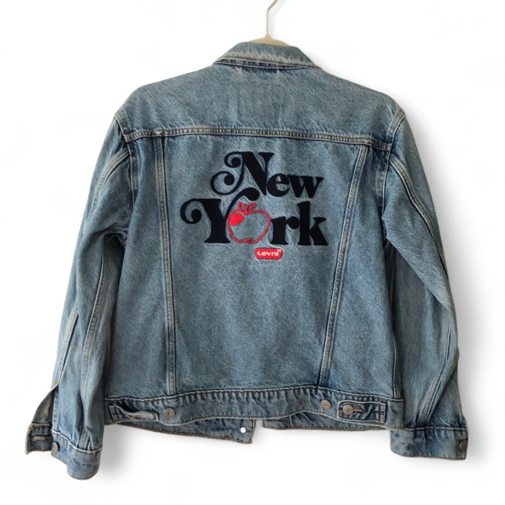 Levi Strayss & CO New York Embroidery Denim Jacket